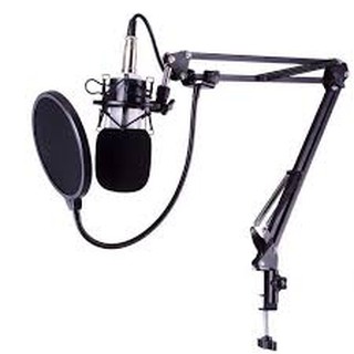 Chân đế kẹp mic thu âm và màn lọc âm