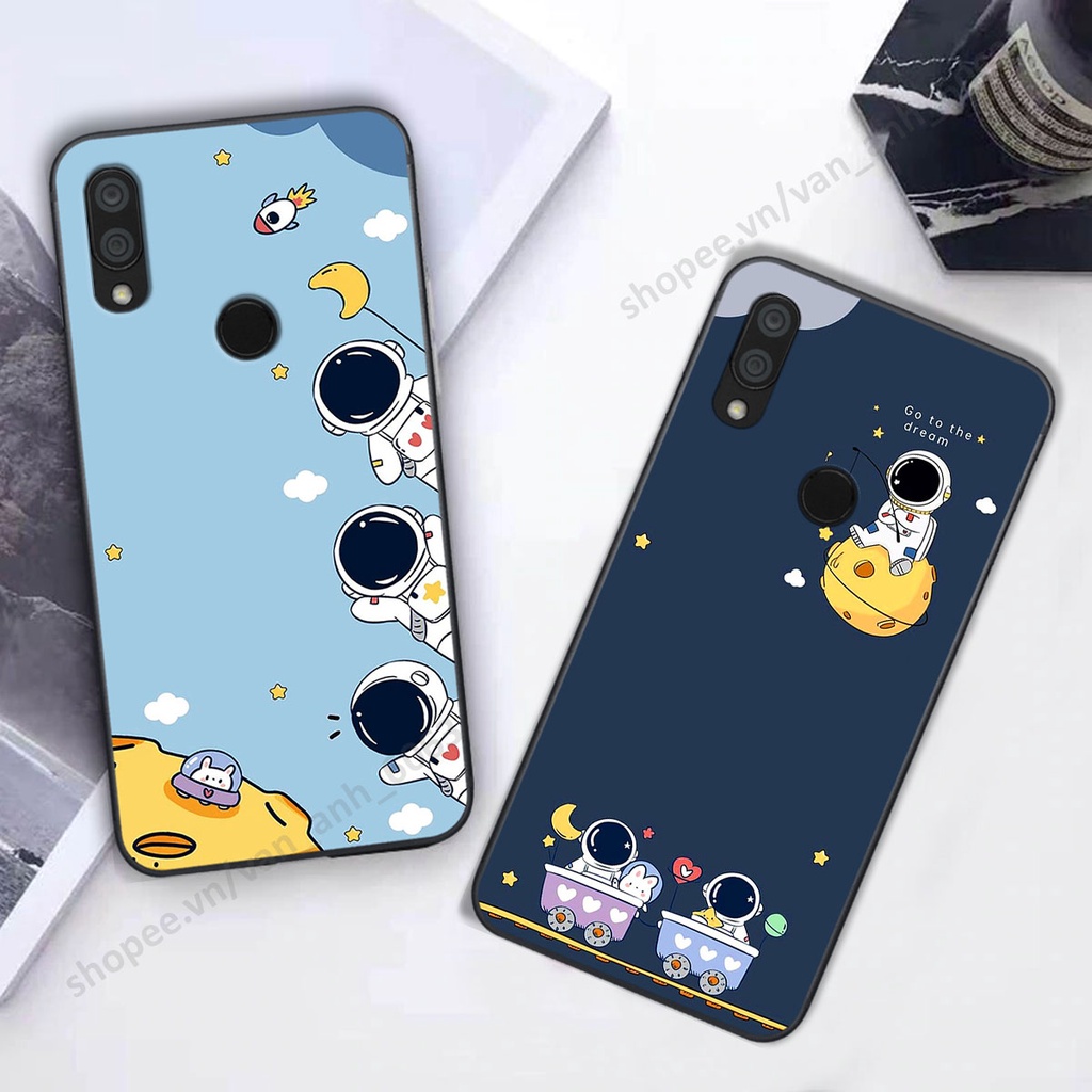 Ốp Xiaomi Redmi 7 hình bầu trời, phi hành gia đẹp, ốp lưng điện thoại xiaomi viền dẻo cao cấp