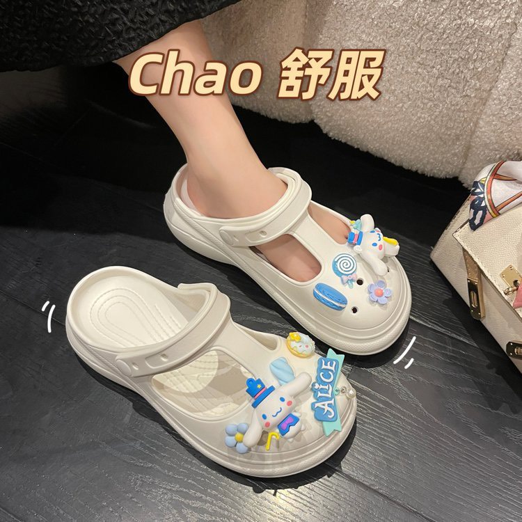 Dép sục cross hàng nâng đế kèm stick siêu xinh, siêu dáng yêu MSP: 2616-THỎ