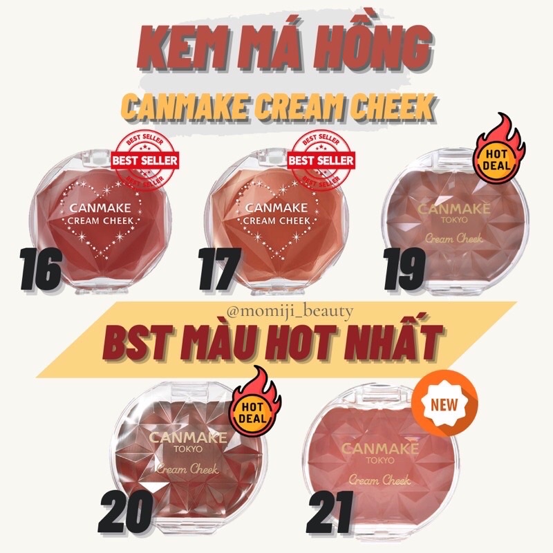 KEM MÁ HỒNG CANMAKE CREAM CHEEK