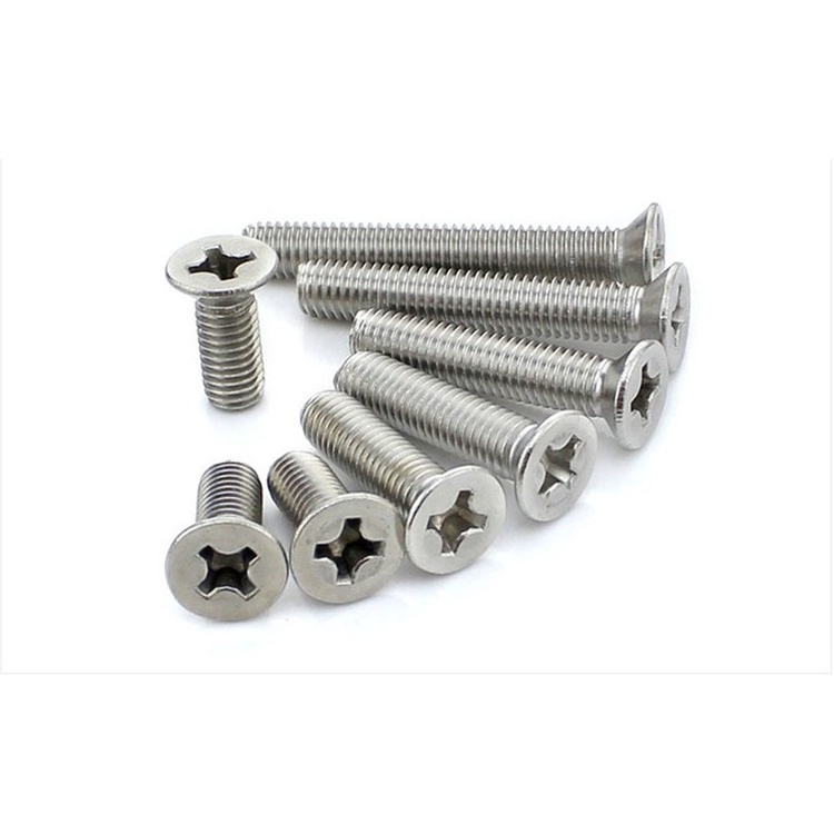 Ốc inox vít pake đầu bằng M2.5x3/4/5/6/8/10/12/16mm