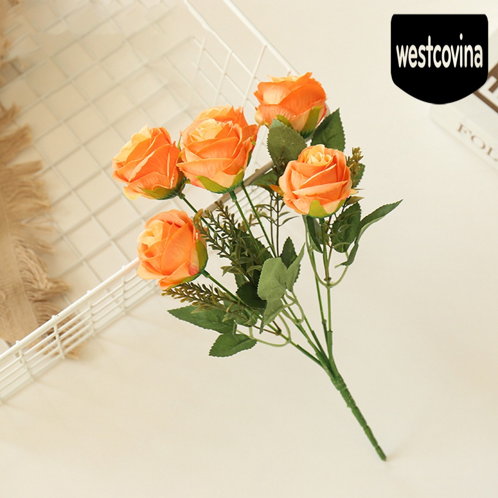 [Hot]☀ 1 Bó Hoa Hồng Giả Trang Trí Tiệc Cưới