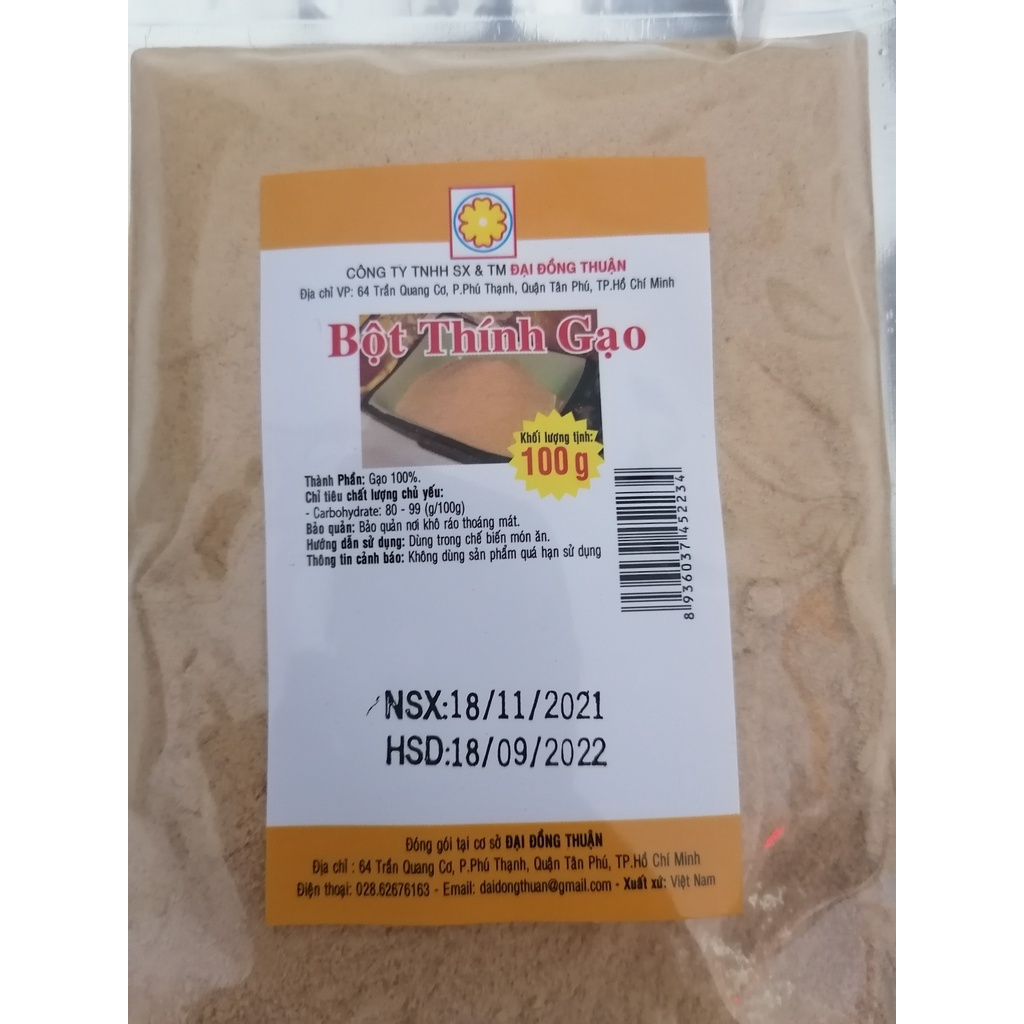 [100g] BỘT THÍNH GẠO [VN] ĐẠI ĐỒNG THUẬN Roasted Rice Flour (bph-hk)