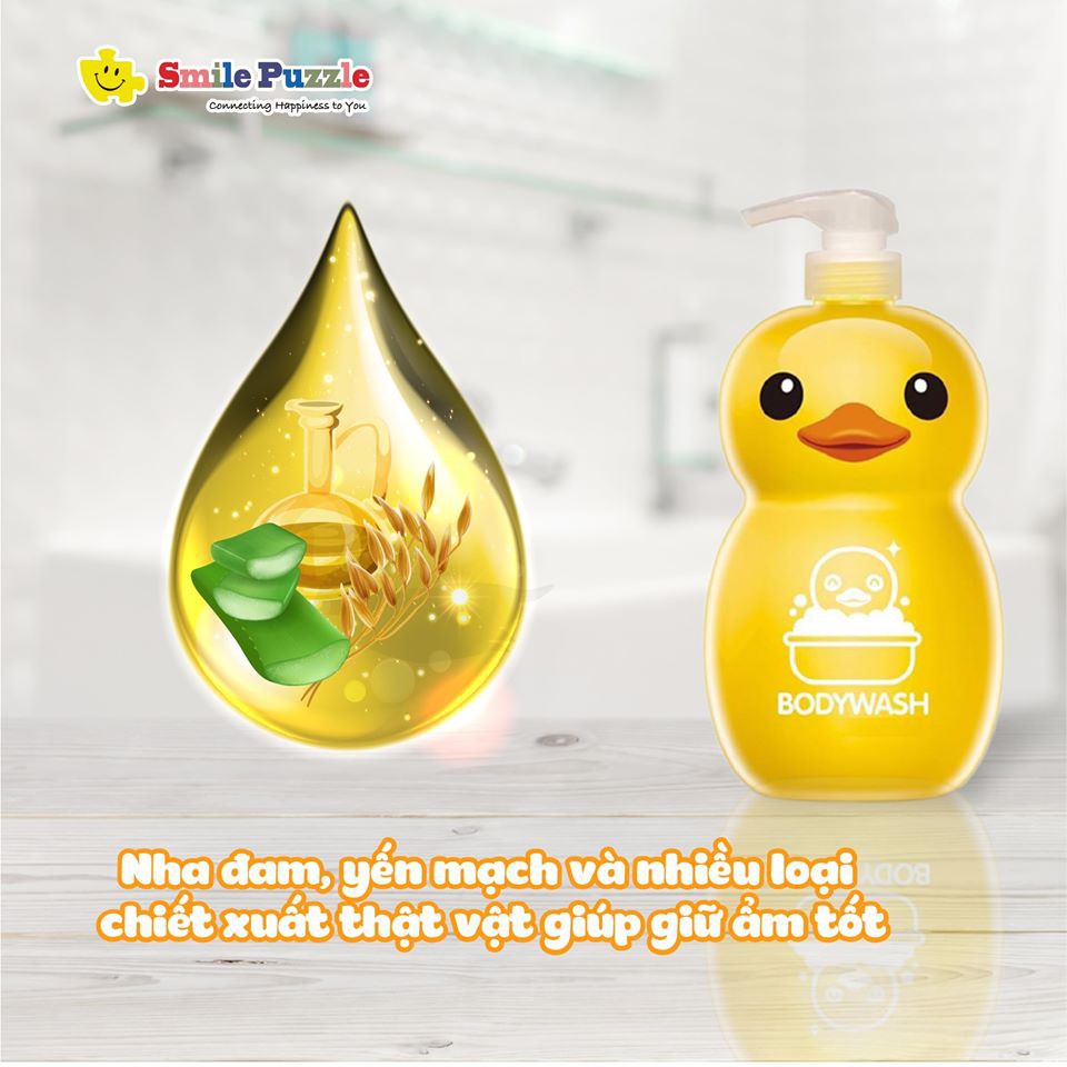 HÀNG NHẬP KHẨU -Rubber Duck- Sữa tắm kháng khuẩn 1000ml