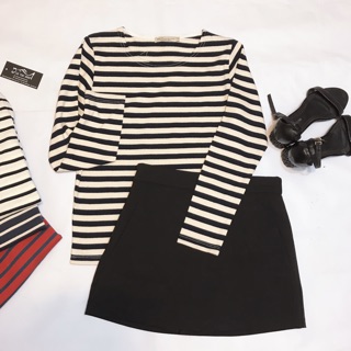 Áo pull kẻ cổ thuyền ( giá đã sale )