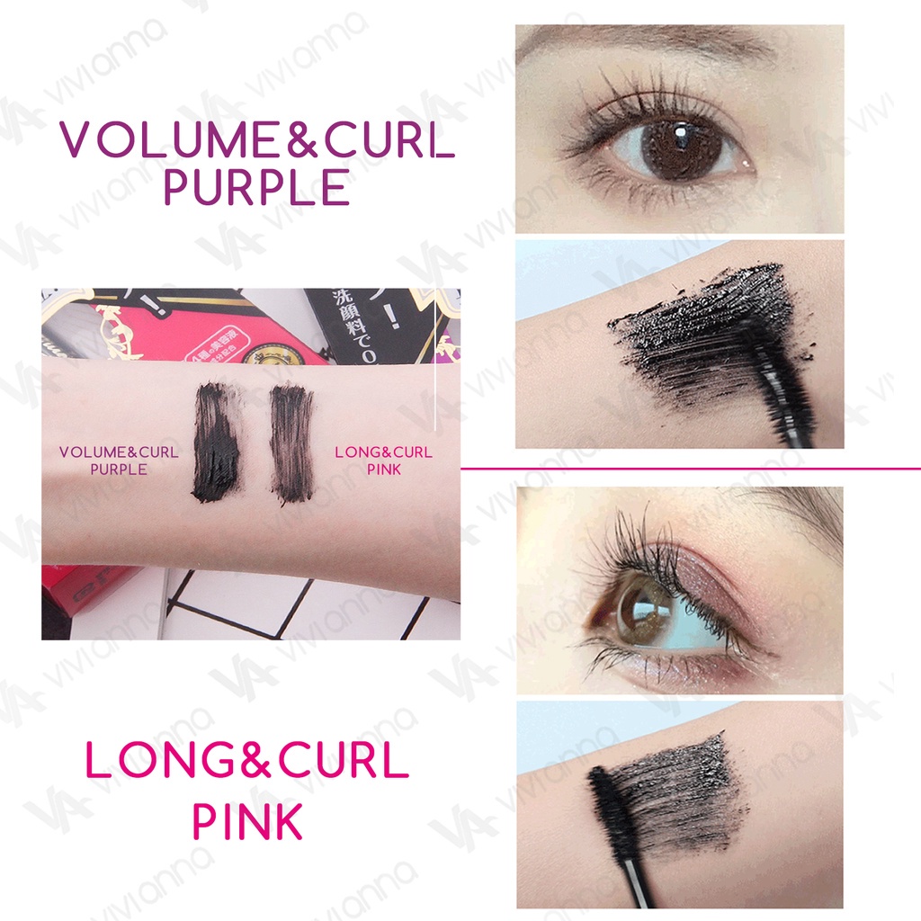 Mascara kiss me hàng auth chống nước, dày mi, dài mi & tạo mi cong không lem