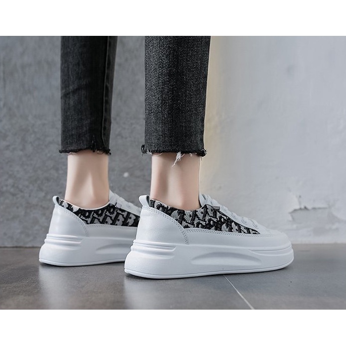 Giày thể thao nữ sneaker cao cấp đế cao 4cm thanh lịch 2022