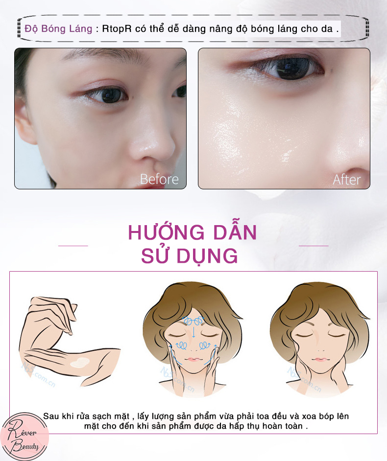 Nhũ Tương Dưỡng Ẩm Tinh Chất Xoài RtopR  Làm Sáng Da Chống Lão Hóa Giảm Nếp Nhăn