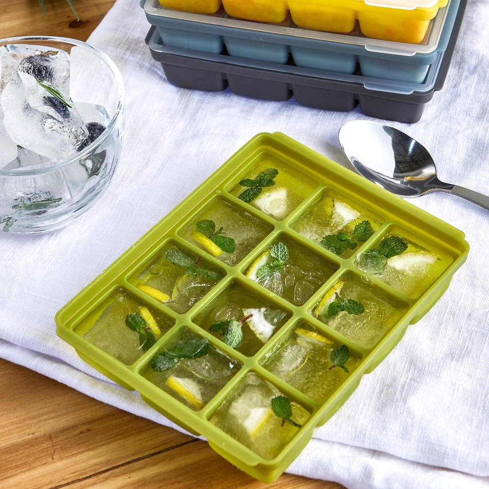 Khay Trữ Đông Đồ Ăn Dặm Cho Bé TGM Silicone Multi Cube Chính Hãng TGM Dễ Dàng Chia Nhỏ Thức Ăn