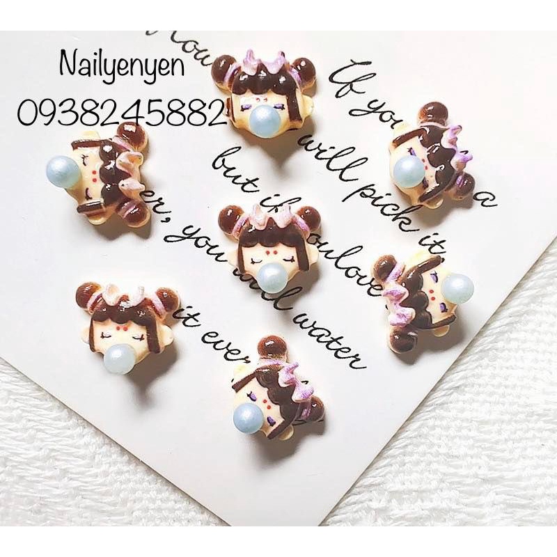 Set phụ kiện nail búp bê