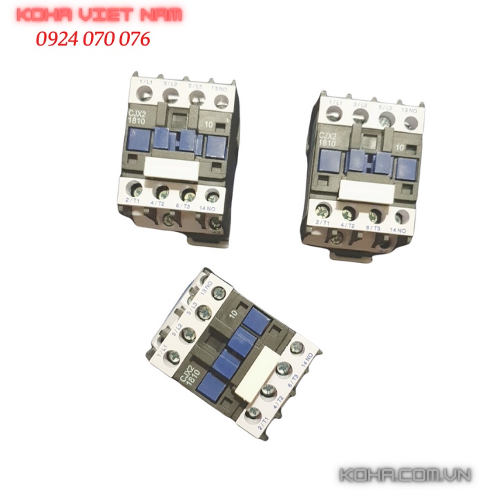 Bộ 3 khởi động từ CJX18A/220V - Contactor CJX18