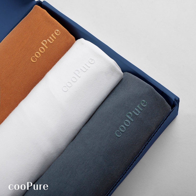 Áo phông nam trơn cooPure, thiết kế basic 100% cotton NO.1237