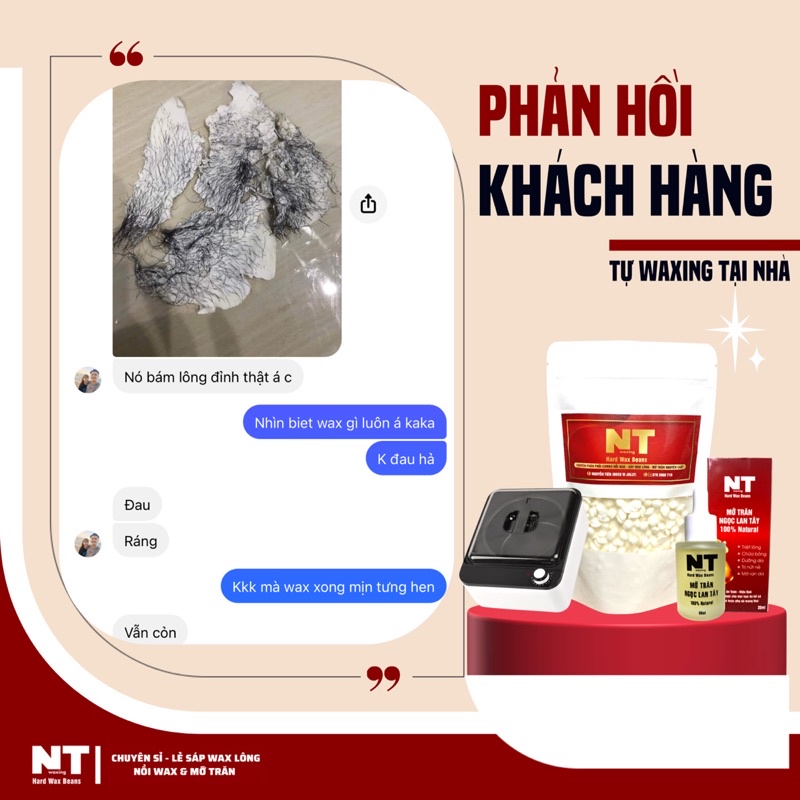 Sáp wax lông TRONG ÁNH TÍM hard wax beans nhập khẩu, tẩy lông vùng nách, tay, chân, bikini,...