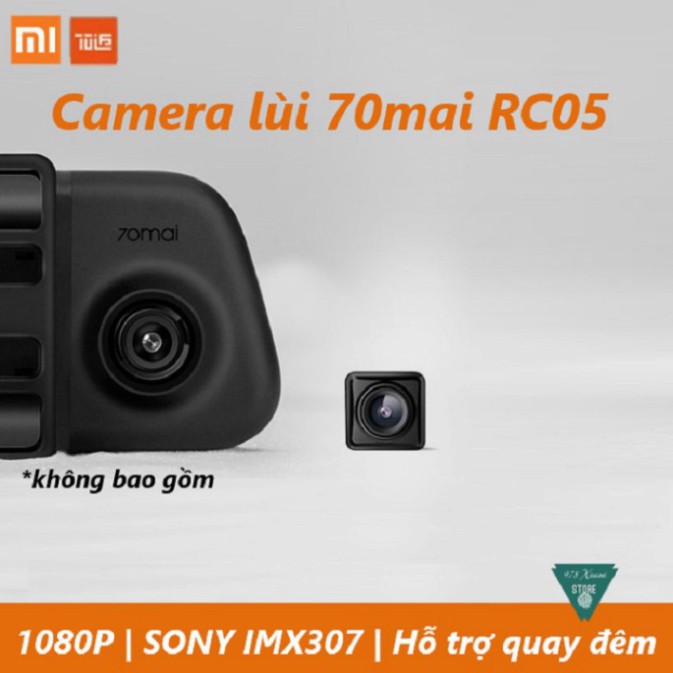 GIÁ CỰC HÓT  Camera lùi ô tô Xiaomi 70mai Midrive RC05 - Camera phụ ô tô Xiaomi 70mai GIÁ CỰC HÓT