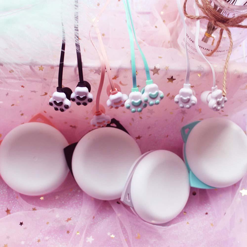 AUGUSTINA Tai Nghe Nhét Tai Giắc Cắm 3.5mm Kèm Hộp Đựng Xinh Xắn