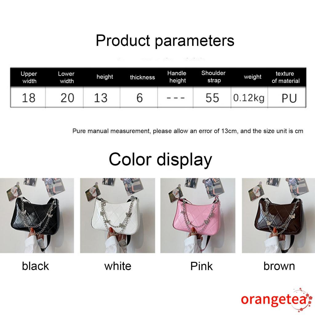 Túi xách có dây kim loại họa tiết bươm bướm cá tính dành cho nữ