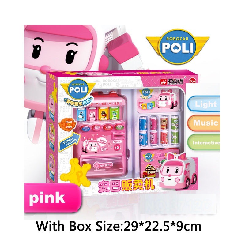 Hộp máy bán nước Poli tự động - đồng xu lon nước đa dạng loại không pin - RoboCar Poli