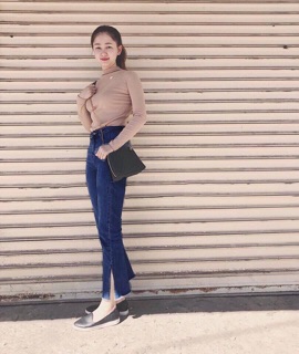 Quần ống loe jean