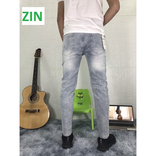 Quần jean nam rách thêu cá tính có size đại v9600 | BigBuy360 - bigbuy360.vn