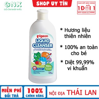 Nước rửa bình sữa Pigeon PL30008 chai 450ml nhập khẩu từ Nhật Bản an toàn cho bé - Đổi trả miễn phí