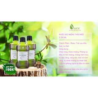 NƯỚC SÚC MIỆNG THẢO MỘC, THIÊN NHIÊN