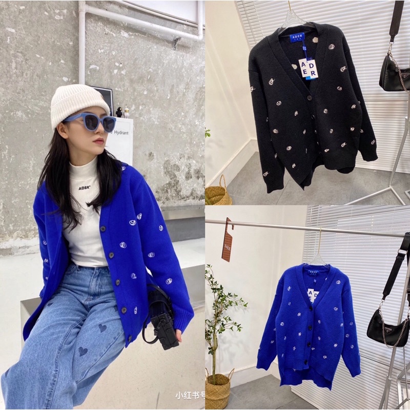 Áo khoác Cadigan len ADER hàng unisex,chất len cao cấp