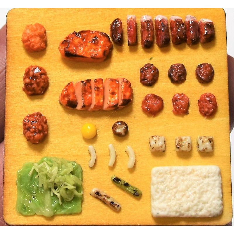Khuôn cơm và thịt các loại mô hình thức ăn mini dollhouse nhà búp bê minifood nặn đất sét silicone mold