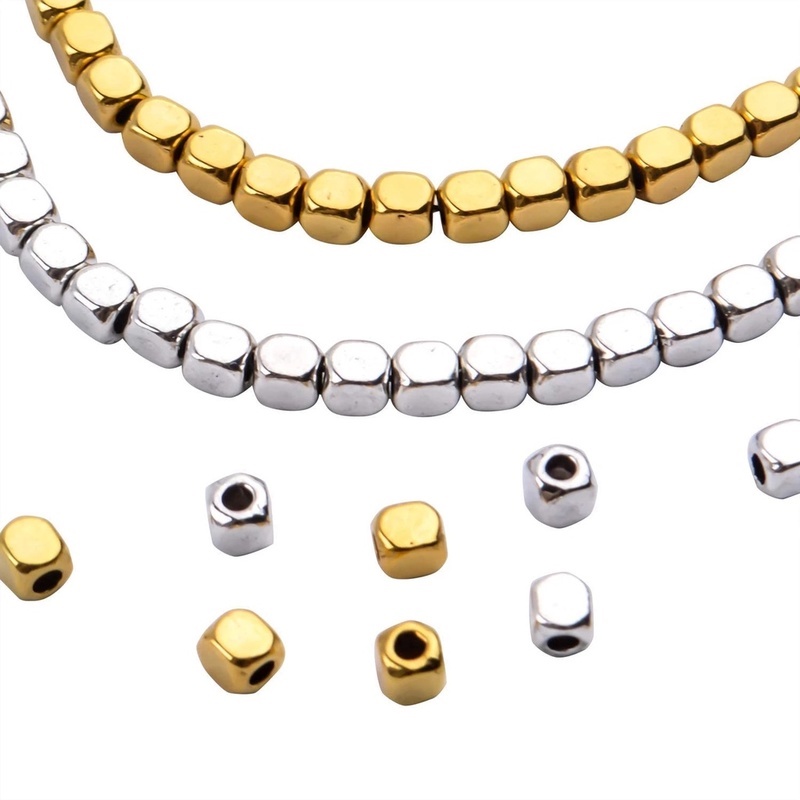 Bộ 100 HạT Vuông ĐíNh Trang SứC 3.5mm*3mm