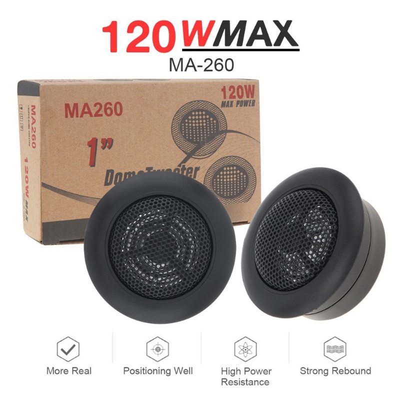 1 Cặp Loa 120w Siêu Lớn Cho Xe Hơi Chất Lượng Cao