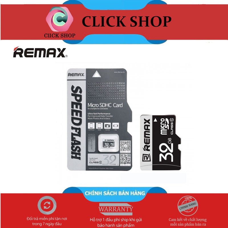 Thẻ nhớ 32gb Thẻ Nhớ MicroSD Remax 32G Class 10