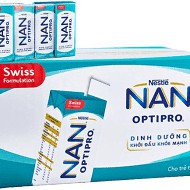 Thùng Sữa nước pha sẵn Nan Optipro số 4 185ml - Thùng 6 lốc (24 hộp)