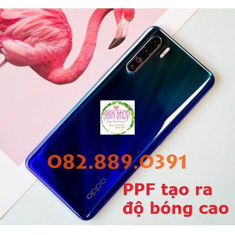 Dán PPF Oppo Reno 3 dành cho màn hình, mặt lưng, full lưng viền siêu bảo vệ loại bóng, nhám