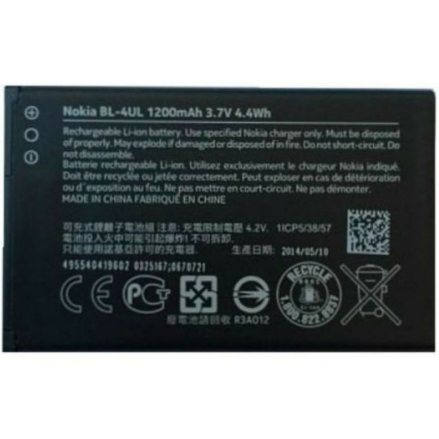 Pin Nokia 230, Nokia 3310 2017, Nokia 225 (BL-4UL) bảo hành 6 tháng
