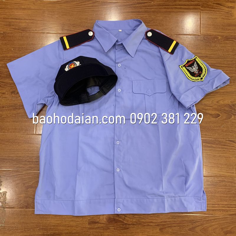 Áo bảo vệ nẹp bo (budong) logo tay kèm cầu vai và nón kèm sao