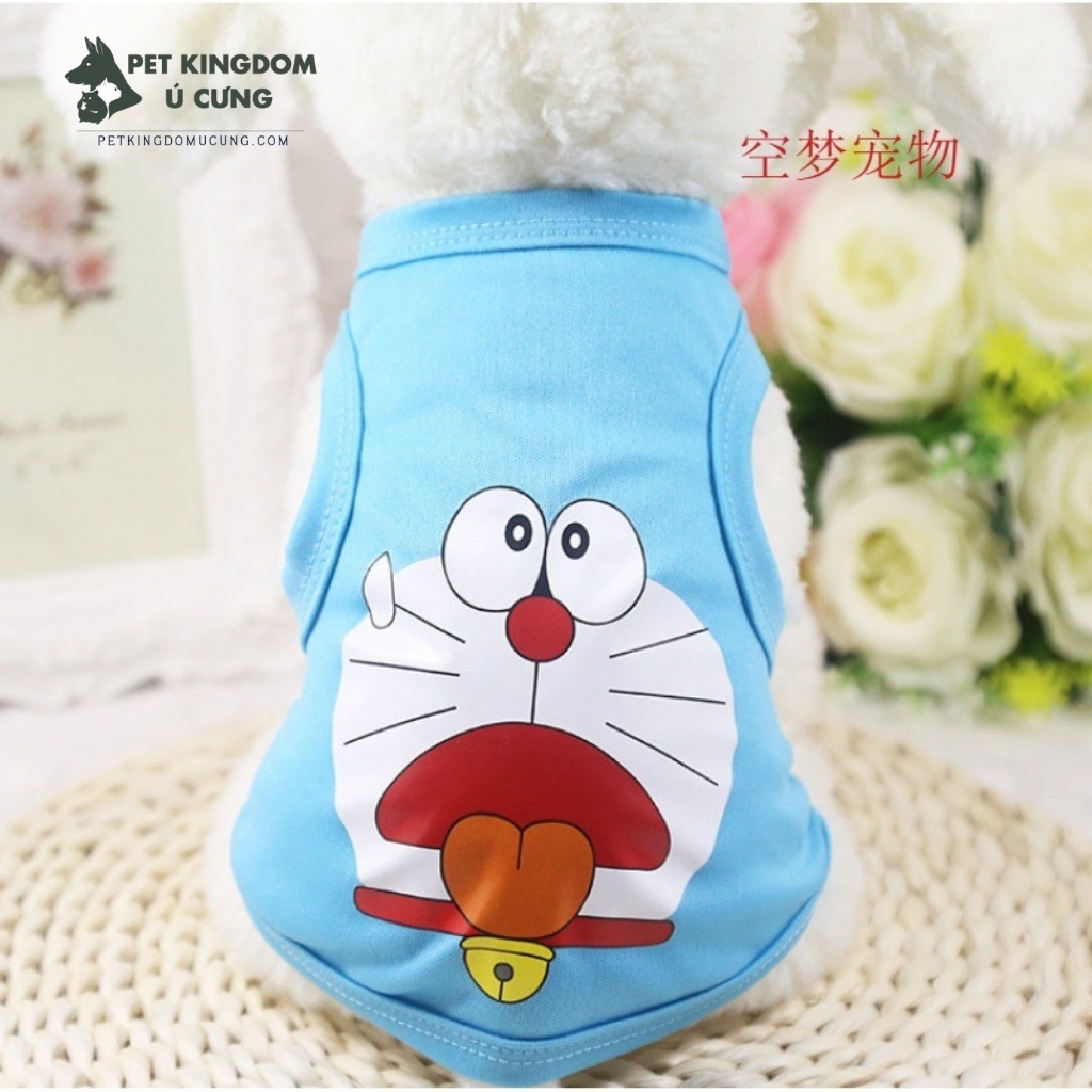 Áo Chó Mèo Ba Lỗ Mùa Hè Cartoon