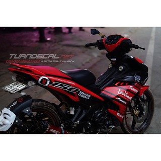 Tem Trùm Exciter 150 Arkapovic đỏ đen
