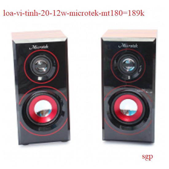 Loa vi tính 2.0 12w microtek mt180
