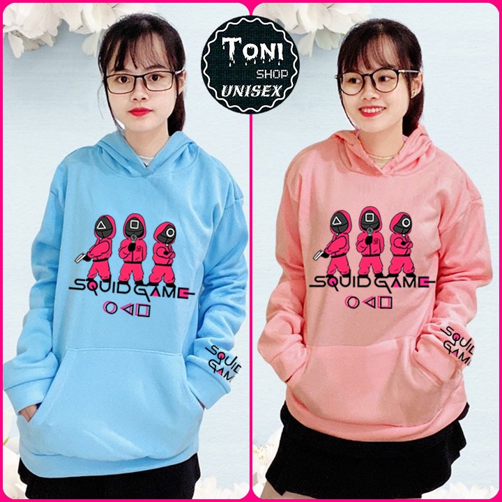 ÁO KHOÁC HOODIE Nỉ Bông Cao Cấp SQUID GAME (HD5000 - Full Size Full Màu)