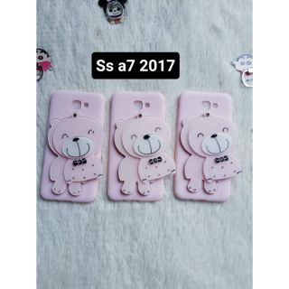 Ốp lưng gấu gương hồng samsung A7