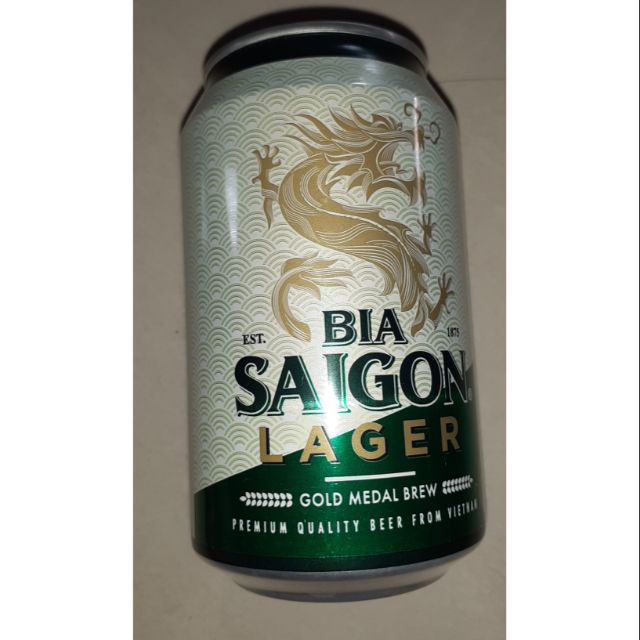 Bia lon Sài Gòn xanh 330ml (4.5%)