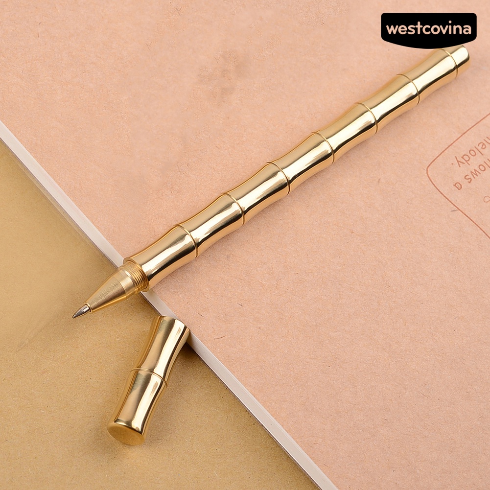 [Hot]✍Bút Mực Gel Vỏ Kim Loại Màu Đen 0.5mm