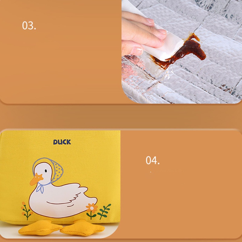 Túi Đựng Hộp Cơm Trưa Giữ Nhiệt Họa Tiết Hoạt Hình Cho Nam Và Nữ