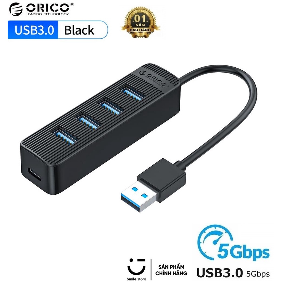 Bộ Chia USB3.0 Orico 4 Cổng - Hub Orico TWU3-4A Chính Hãng