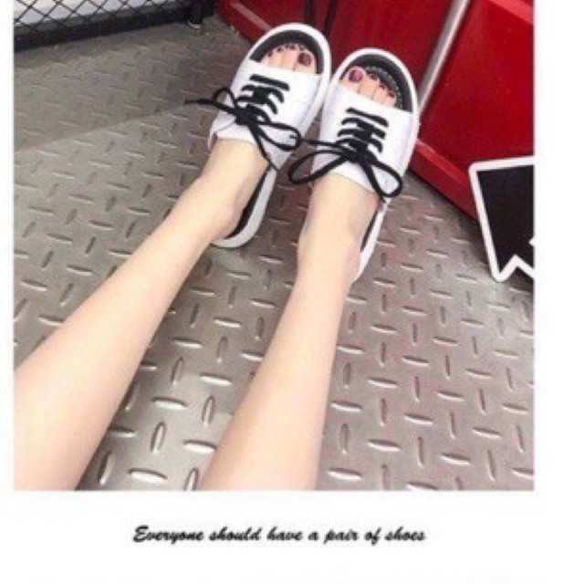 Dép dây thể thao- dép lê buộc dây đế thể thao