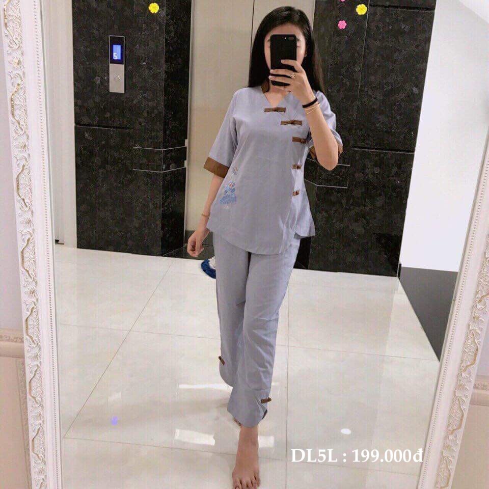 [Mã FATHANG5 giảm 10K đơn 50K] 😍😘Quần áo Phật tử nữ màu hồng đẹp đài loan 5 nút - set lam đi chùa có sz dưới 80kg | BigBuy360 - bigbuy360.vn