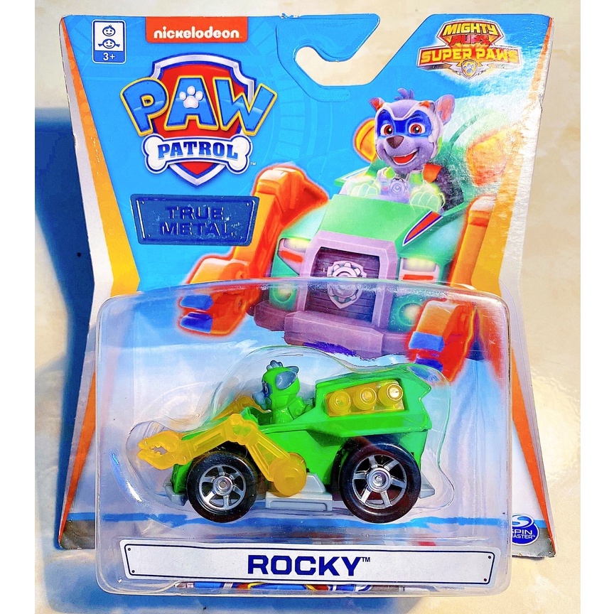 Xe chó cứu hộ Rocky - Paw Patrol Full box - True Metal - Hàng chính hãng Spin Master - Hasbro
