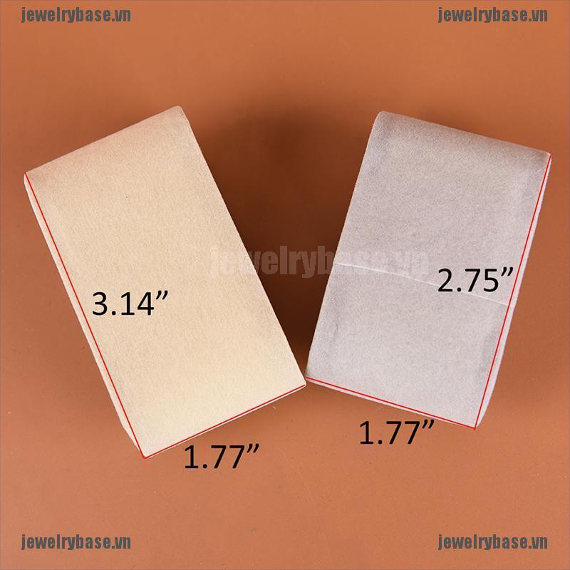 [Base] 1pc Ivory/Cream Suede Watch Cushions Watch Pillows for Case Box Display NEW [VN]