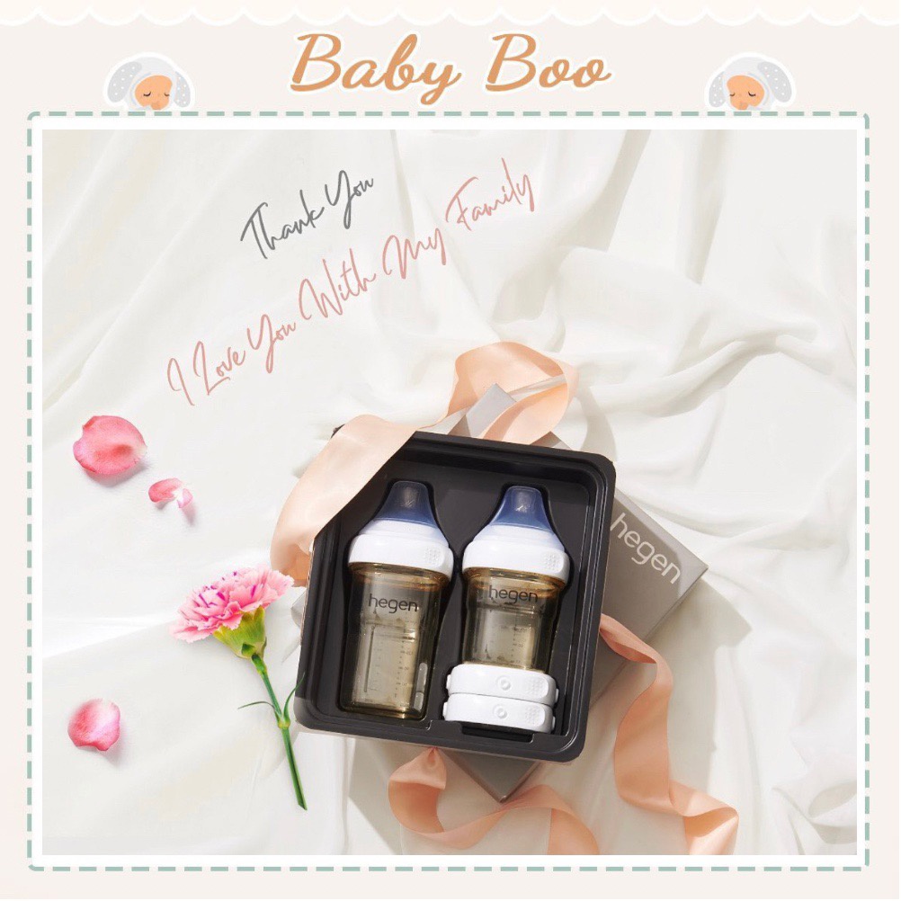 Bộ Hegen Basic Stater Kit 2 bình 2 nắp [ babyboo]