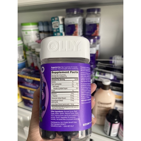 Kẹo dẻo hỗ trợ giấc ngủ Olly Sleep 70 Gummies – Blackberry Zen (Mỹ)