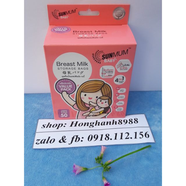 túi trữ sữa sunmum thái lan
